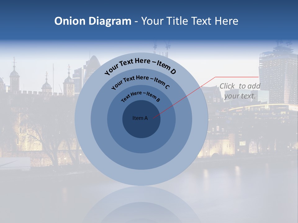 City Of London River Tower Of London PowerPoint Template