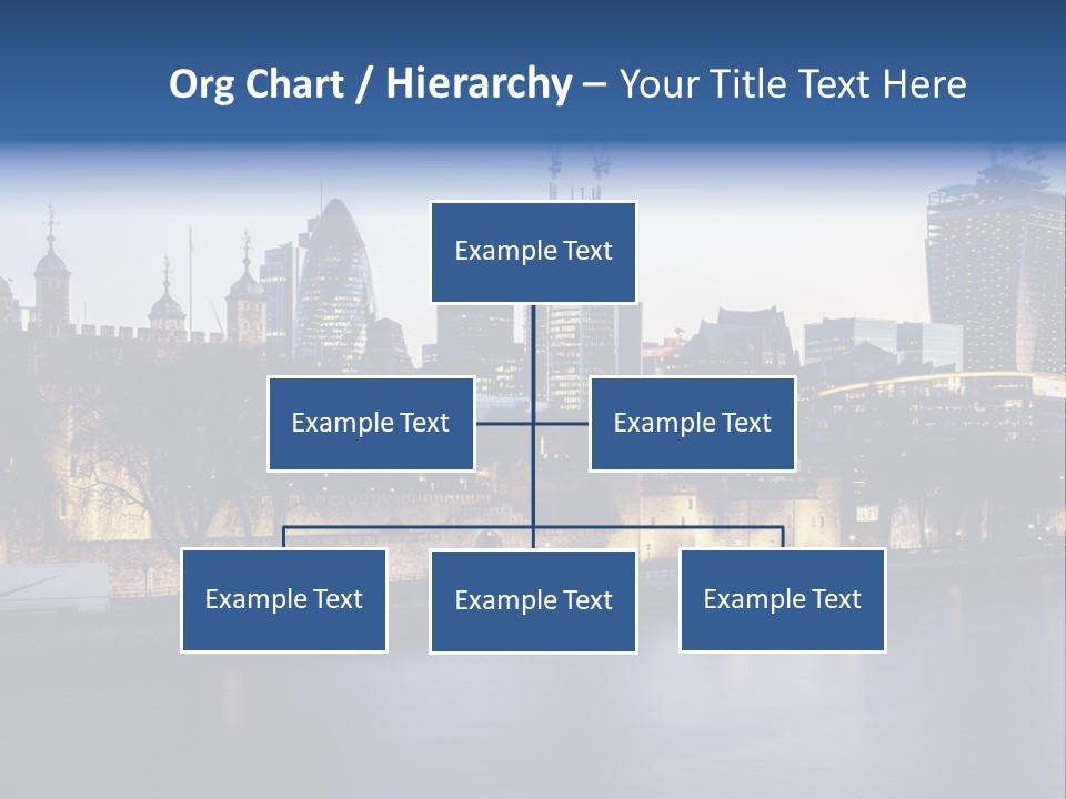 City Of London River Tower Of London PowerPoint Template