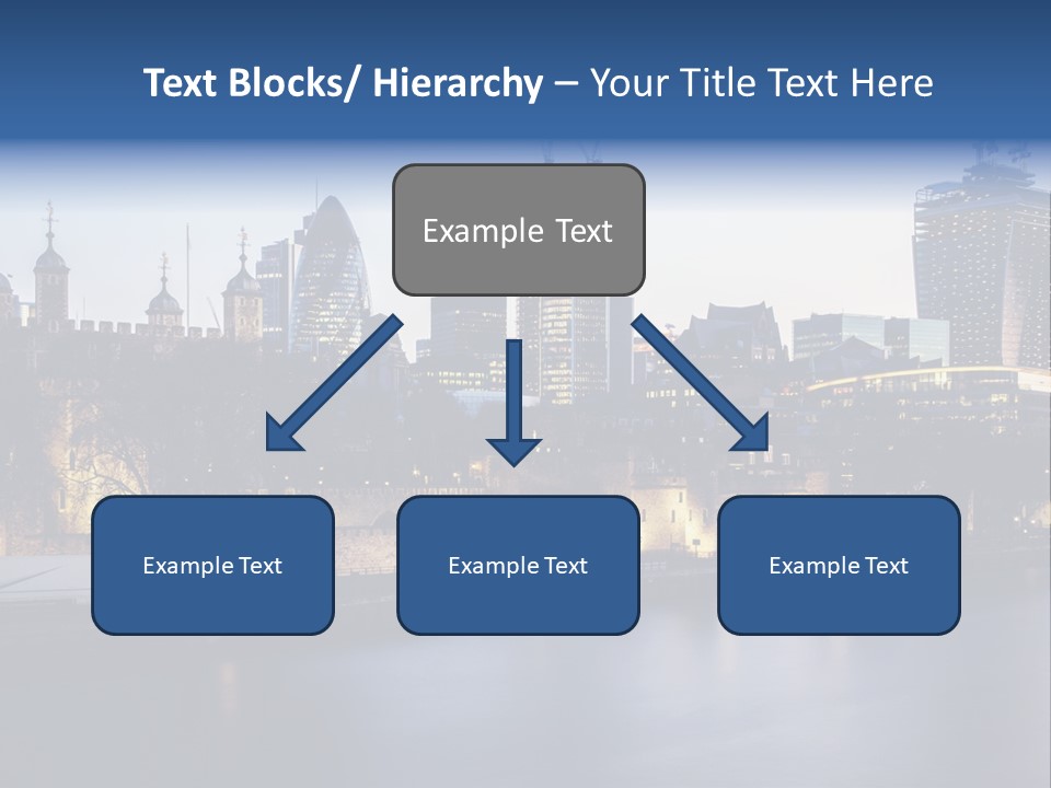 City Of London River Tower Of London PowerPoint Template