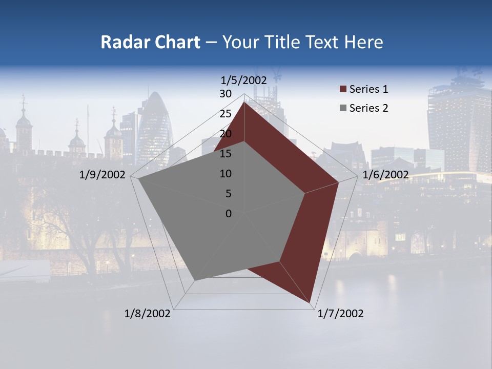 City Of London River Tower Of London PowerPoint Template