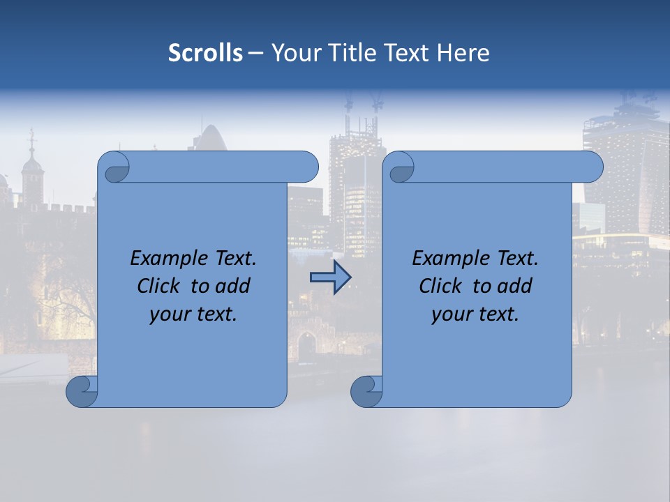 City Of London River Tower Of London PowerPoint Template