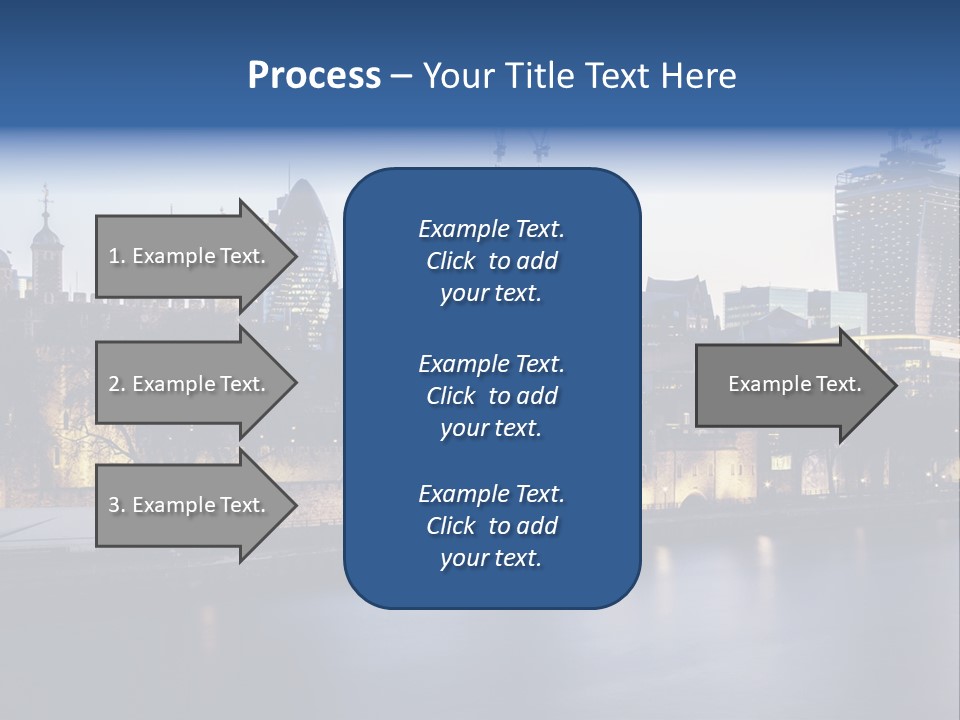 City Of London River Tower Of London PowerPoint Template