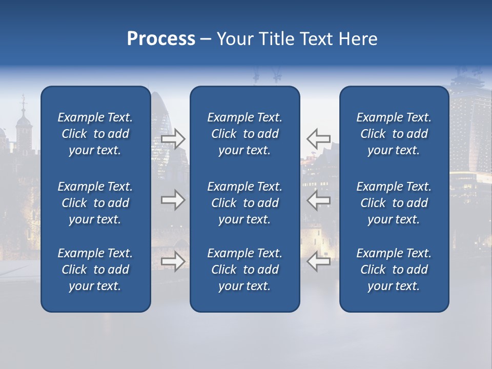 City Of London River Tower Of London PowerPoint Template