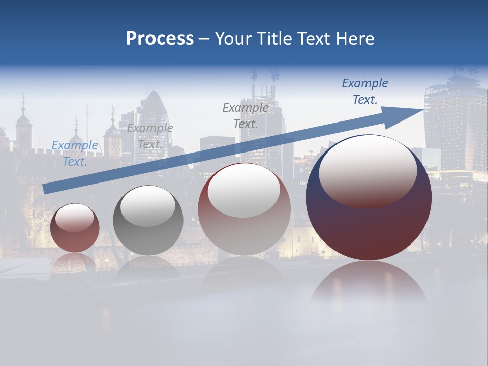 City Of London River Tower Of London PowerPoint Template