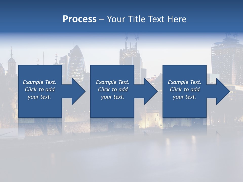 City Of London River Tower Of London PowerPoint Template