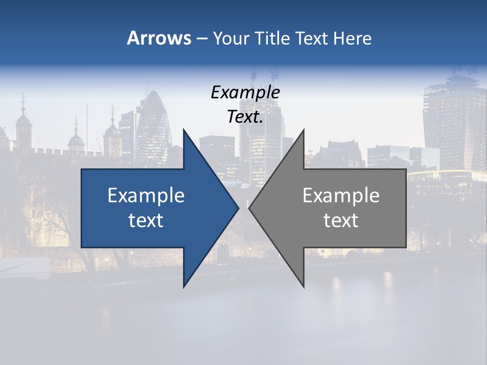 City Of London River Tower Of London PowerPoint Template