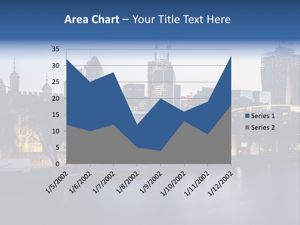 City Of London River Tower Of London PowerPoint Template