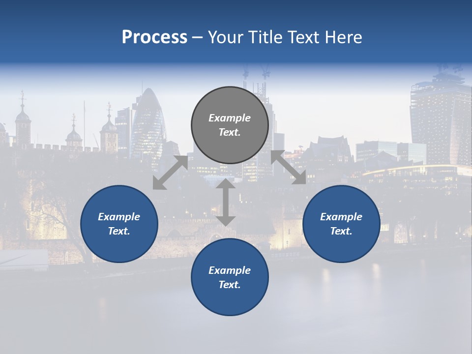 City Of London River Tower Of London PowerPoint Template