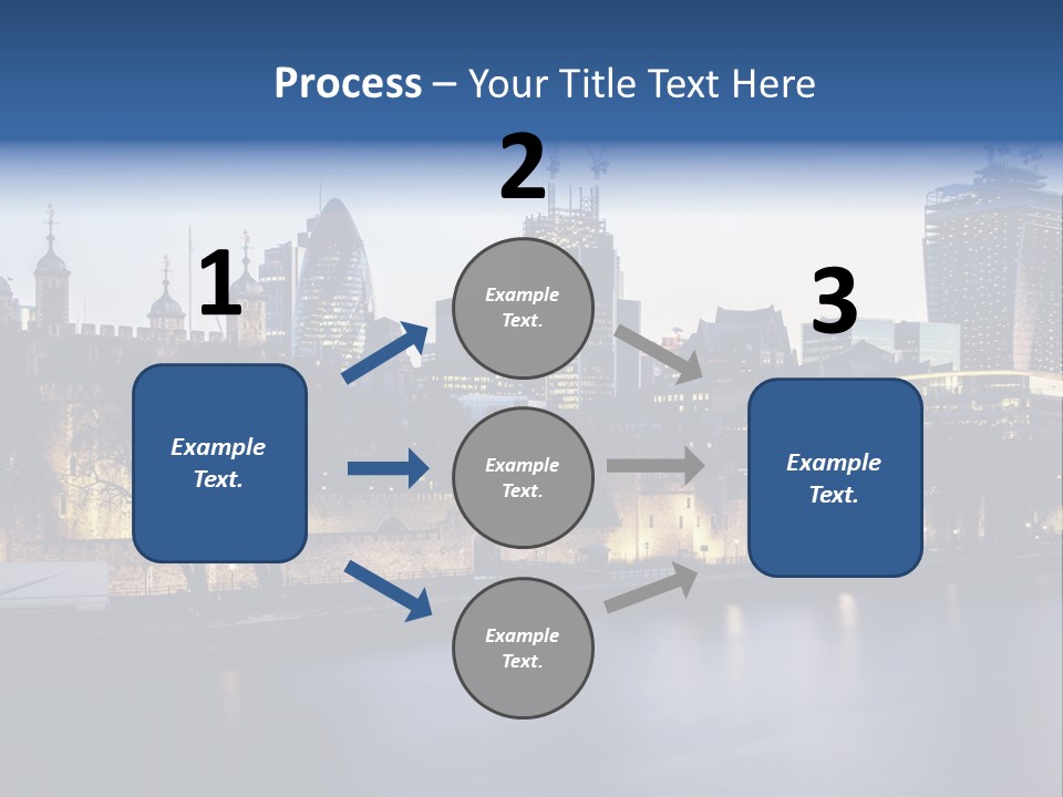 City Of London River Tower Of London PowerPoint Template