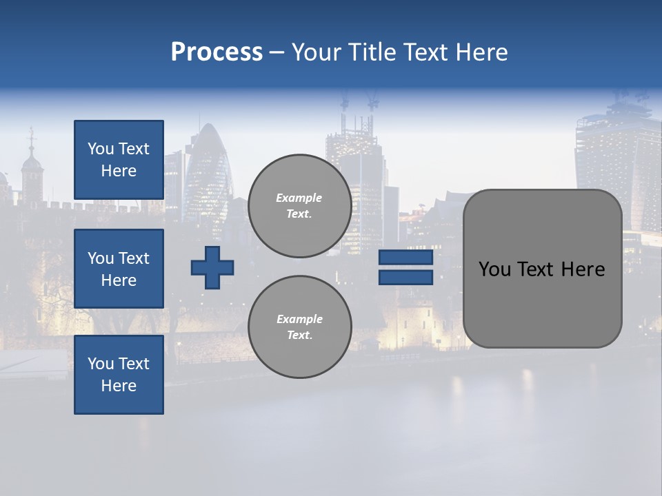 City Of London River Tower Of London PowerPoint Template