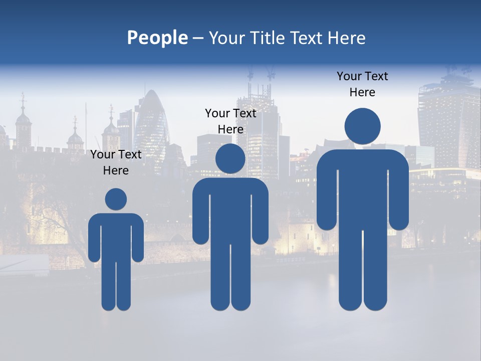 City Of London River Tower Of London PowerPoint Template