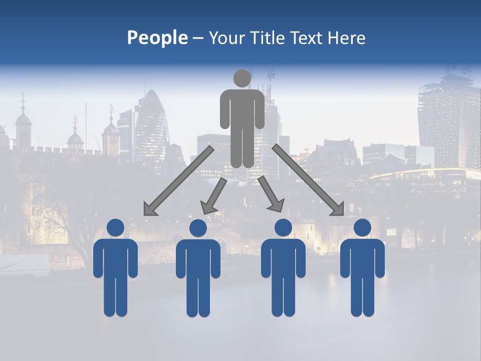 City Of London River Tower Of London PowerPoint Template