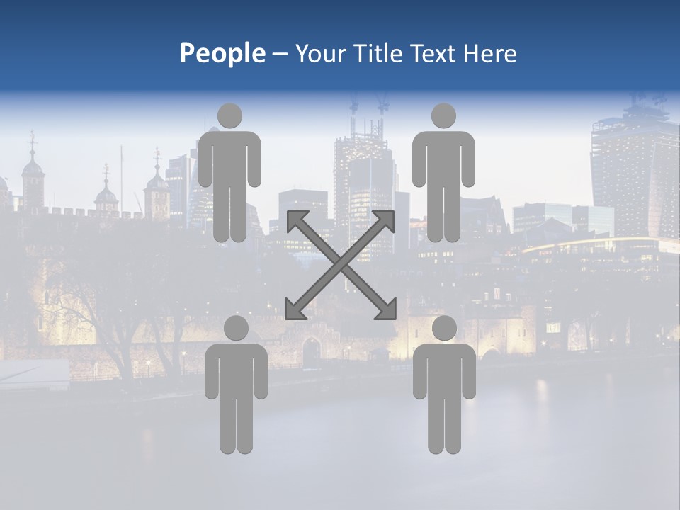 City Of London River Tower Of London PowerPoint Template