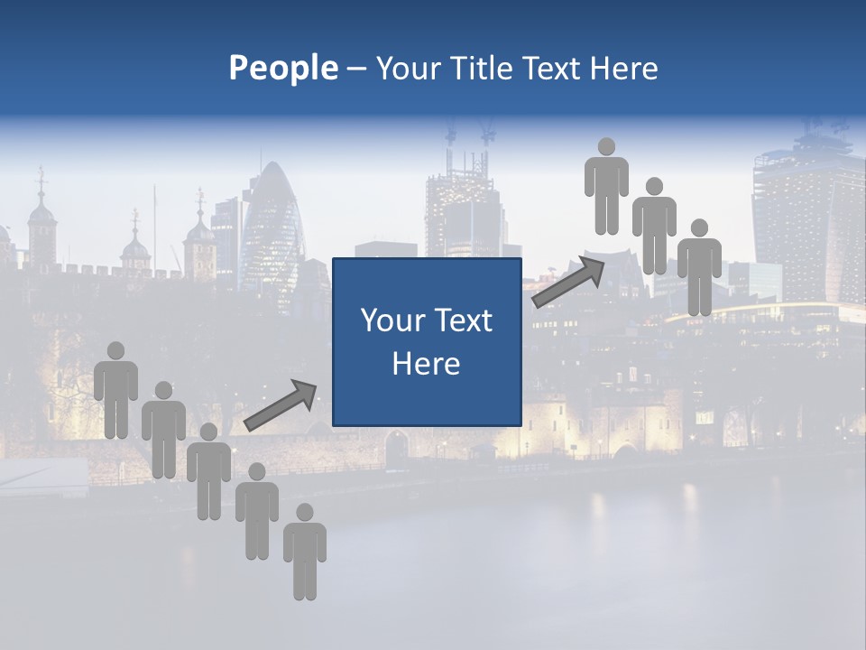 City Of London River Tower Of London PowerPoint Template