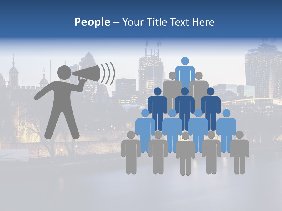 City Of London River Tower Of London PowerPoint Template