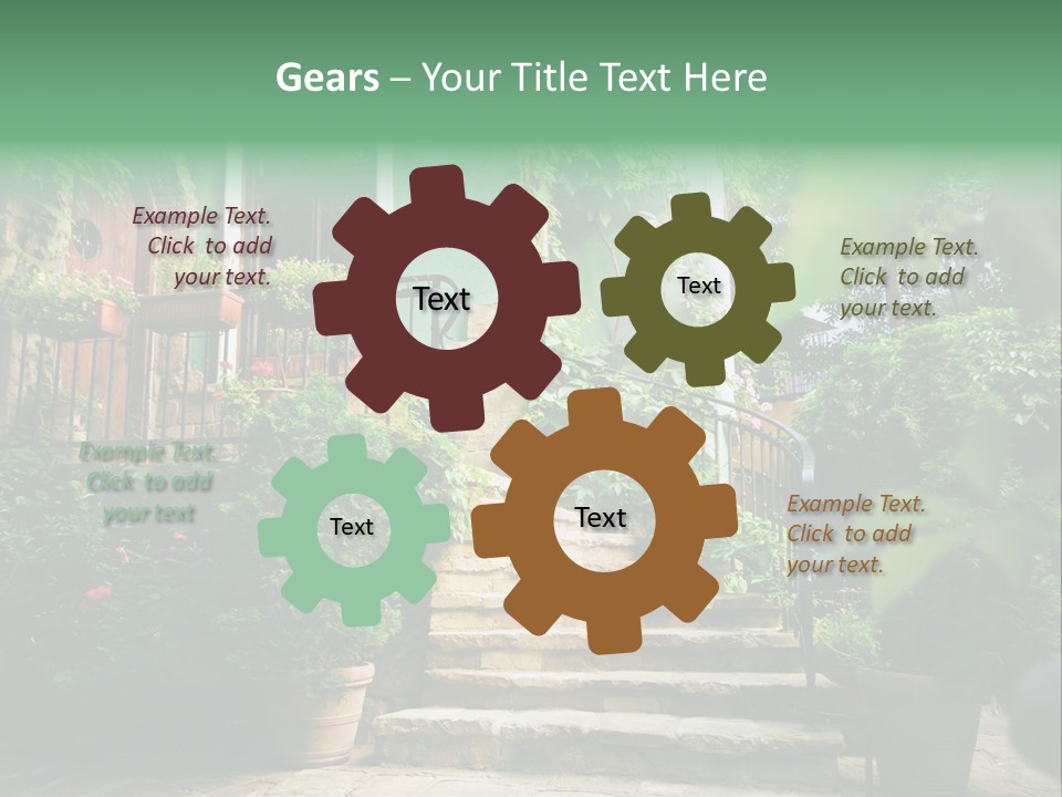 Flower Grass Bulgaria PowerPoint Template