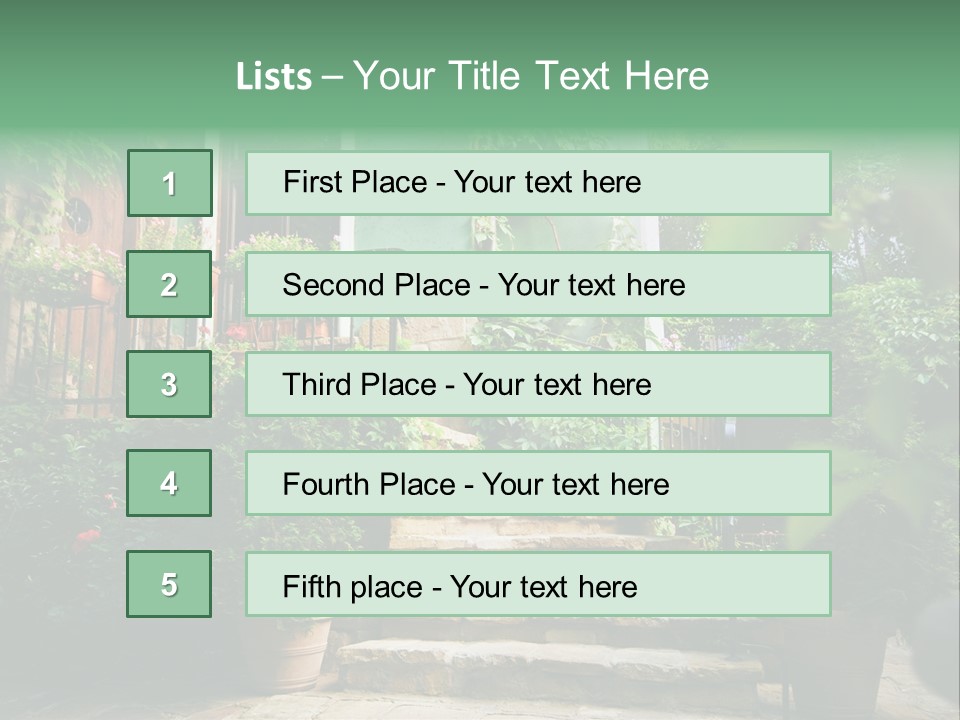 Flower Grass Bulgaria PowerPoint Template