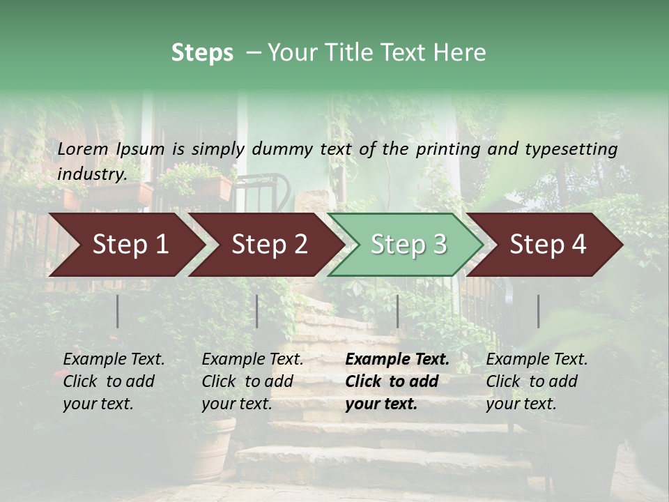 Flower Grass Bulgaria PowerPoint Template