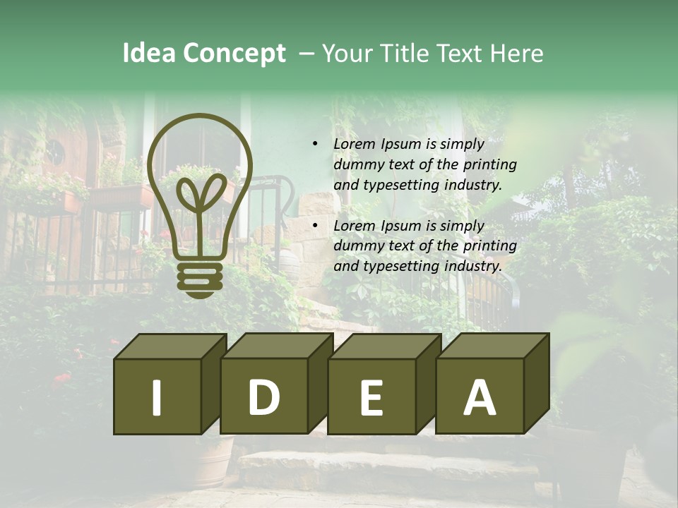 Flower Grass Bulgaria PowerPoint Template