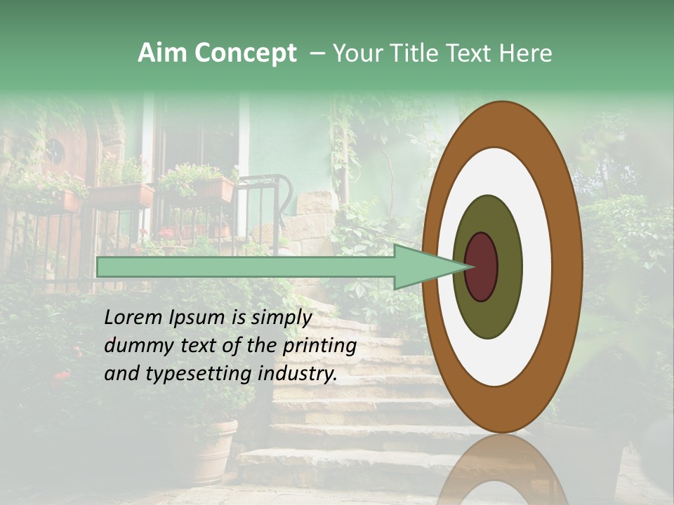 Flower Grass Bulgaria PowerPoint Template