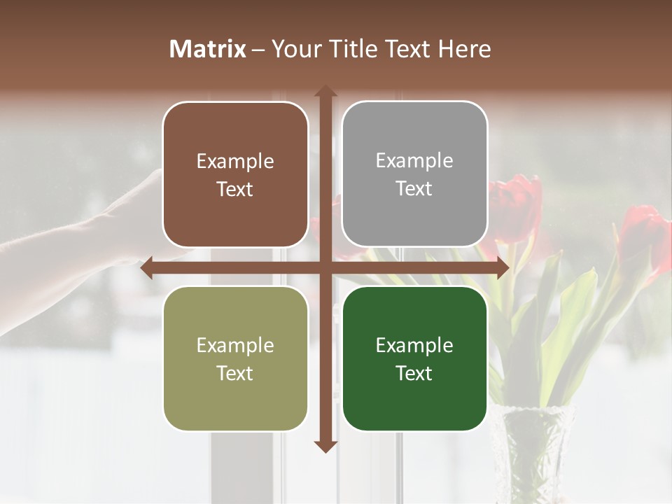 Door Greening Hand PowerPoint Template