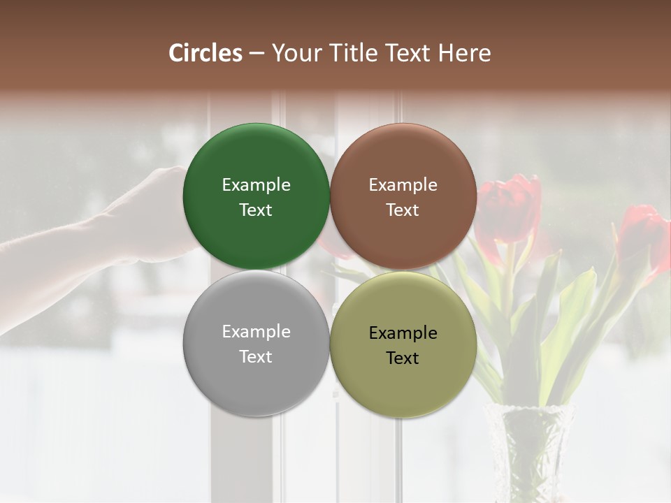 Door Greening Hand PowerPoint Template