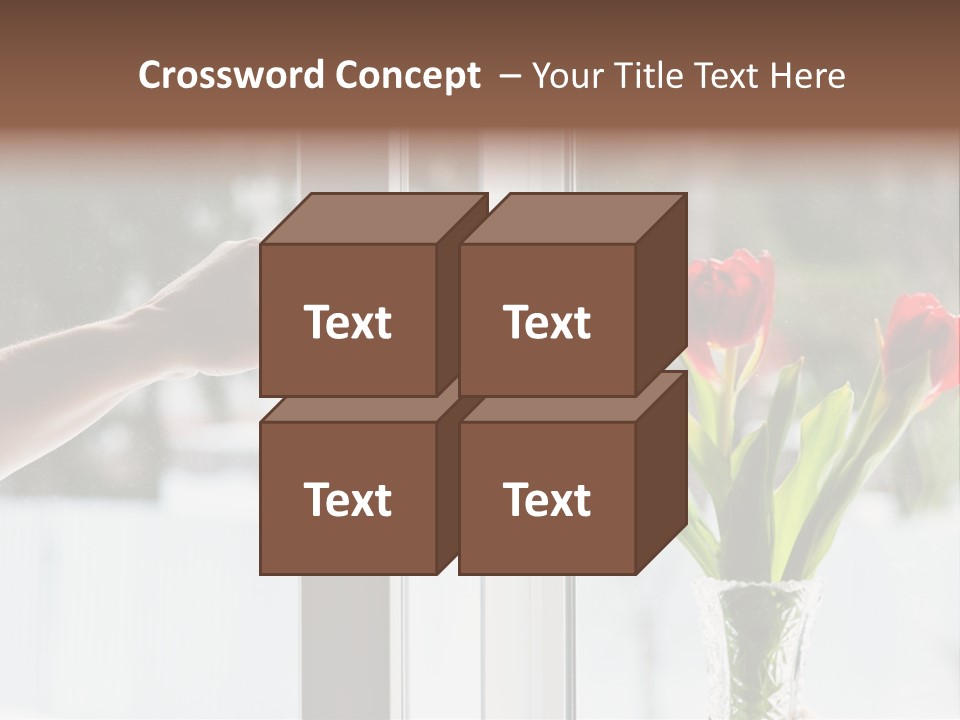 Door Greening Hand PowerPoint Template