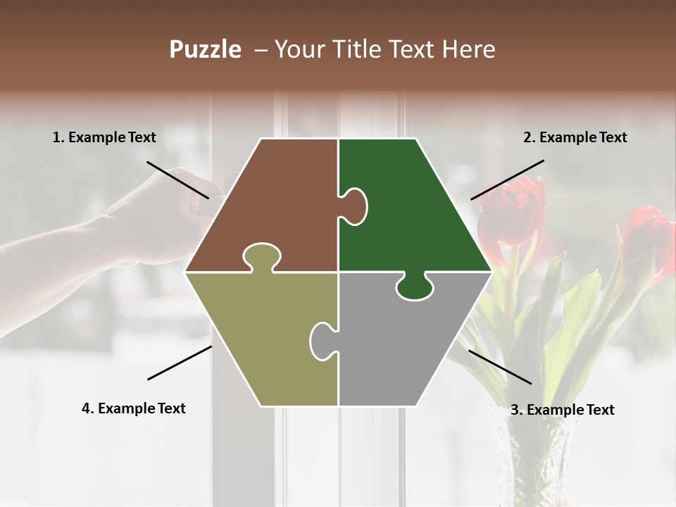 Door Greening Hand PowerPoint Template