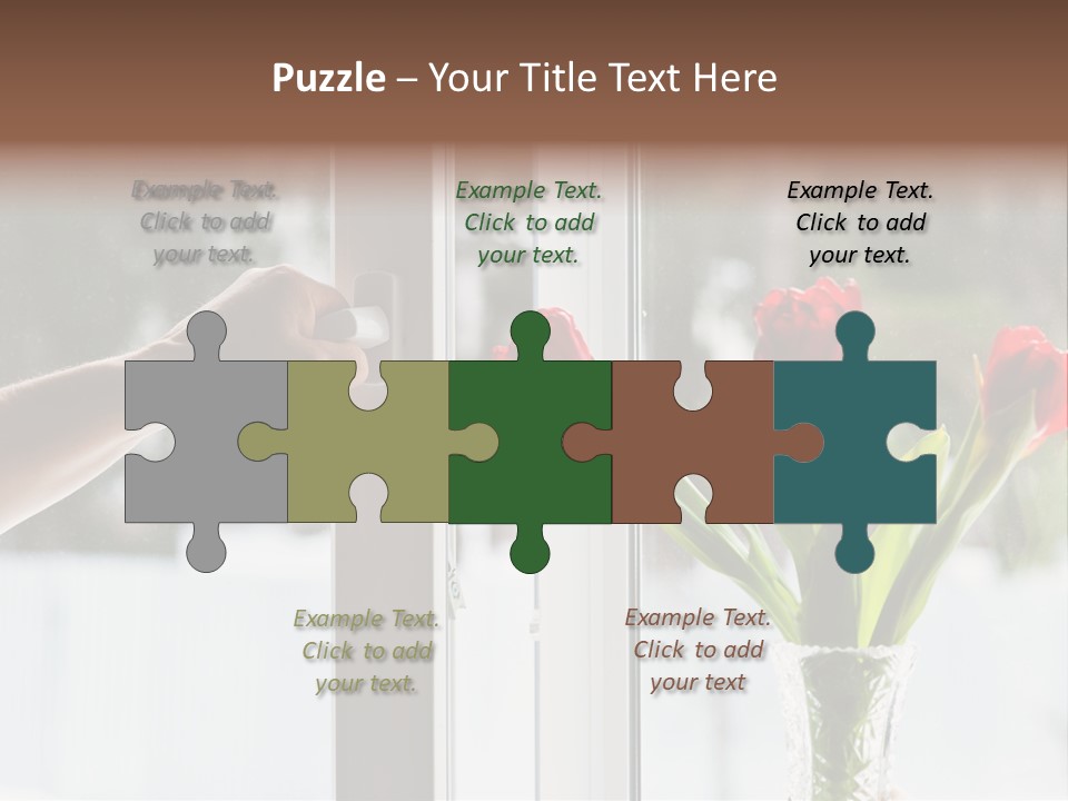 Door Greening Hand PowerPoint Template