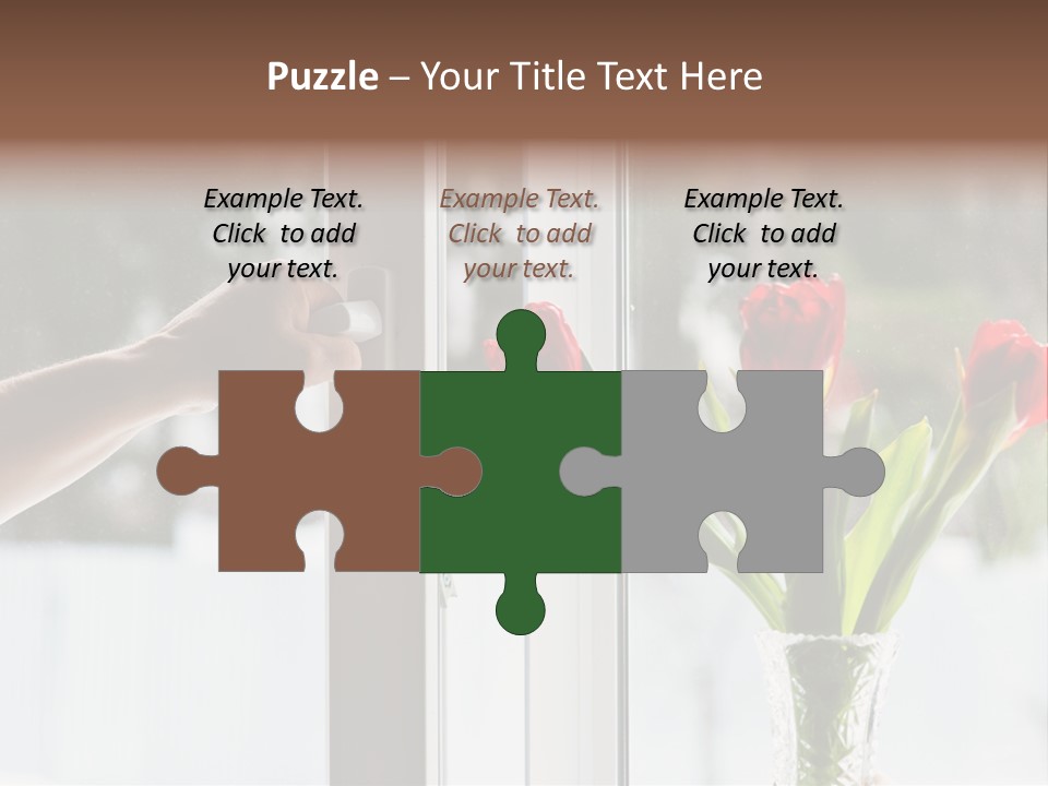 Door Greening Hand PowerPoint Template