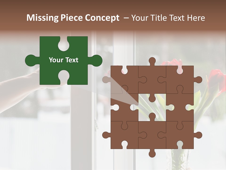 Door Greening Hand PowerPoint Template