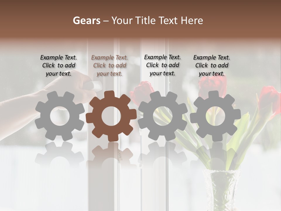 Door Greening Hand PowerPoint Template