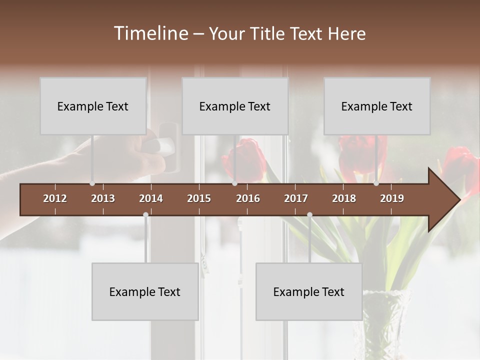Door Greening Hand PowerPoint Template