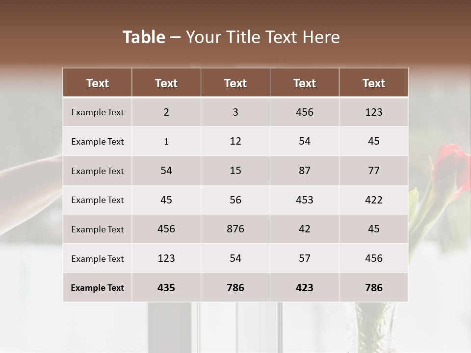 Door Greening Hand PowerPoint Template
