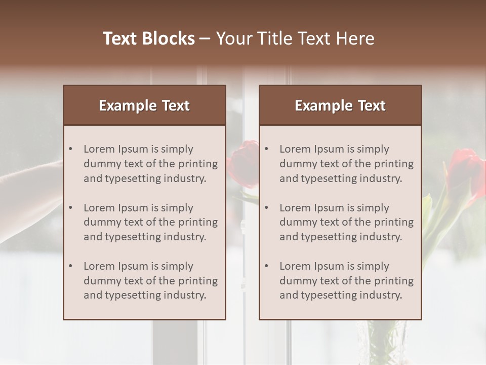 Door Greening Hand PowerPoint Template