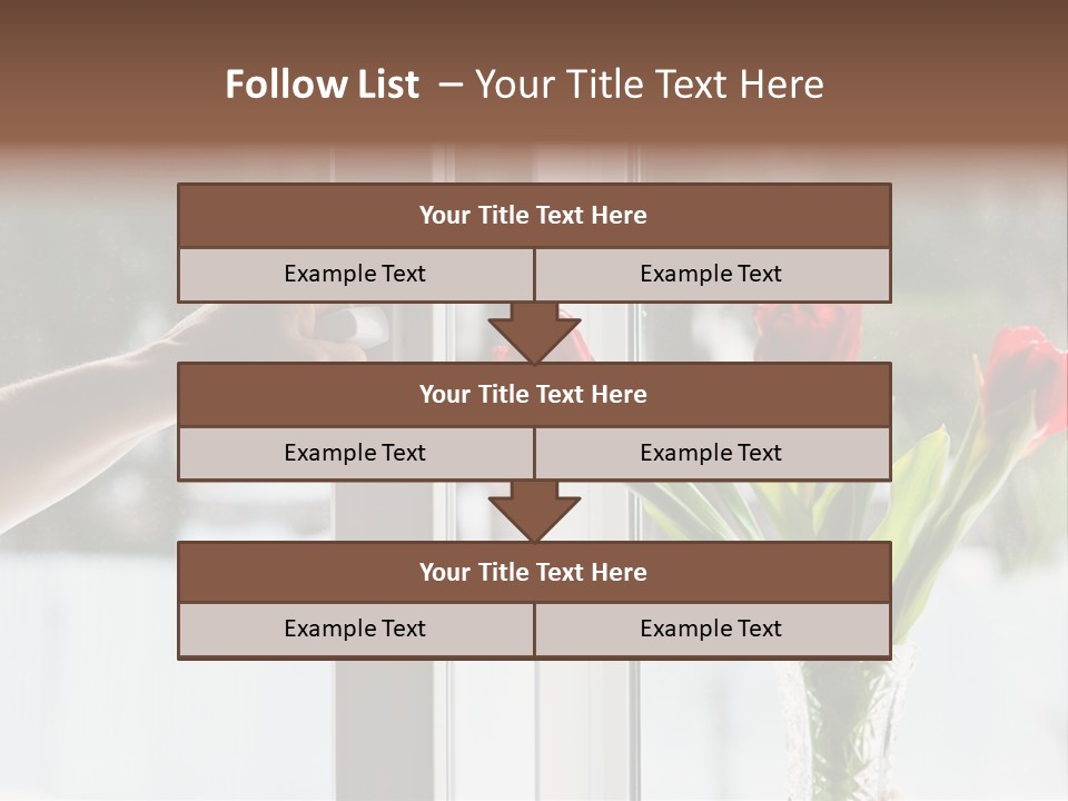 Door Greening Hand PowerPoint Template