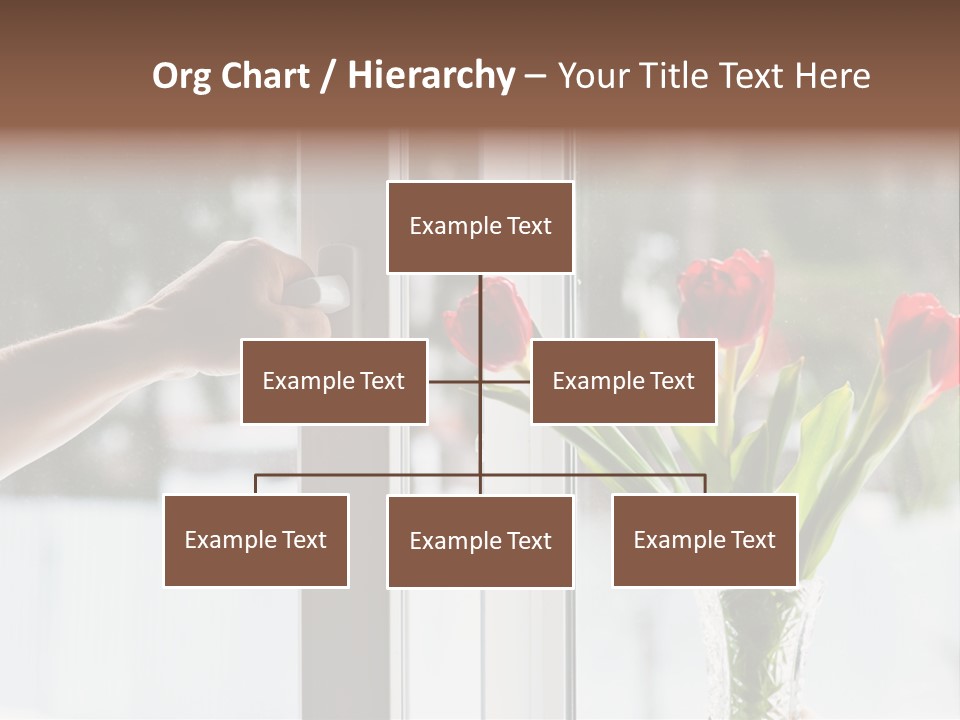 Door Greening Hand PowerPoint Template