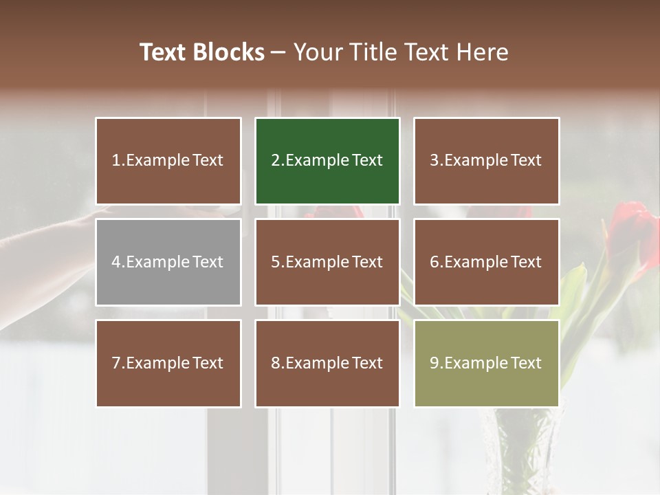 Door Greening Hand PowerPoint Template