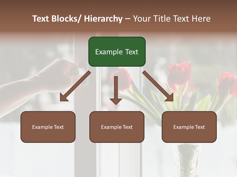 Door Greening Hand PowerPoint Template
