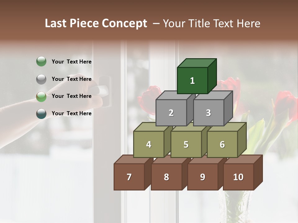 Door Greening Hand PowerPoint Template