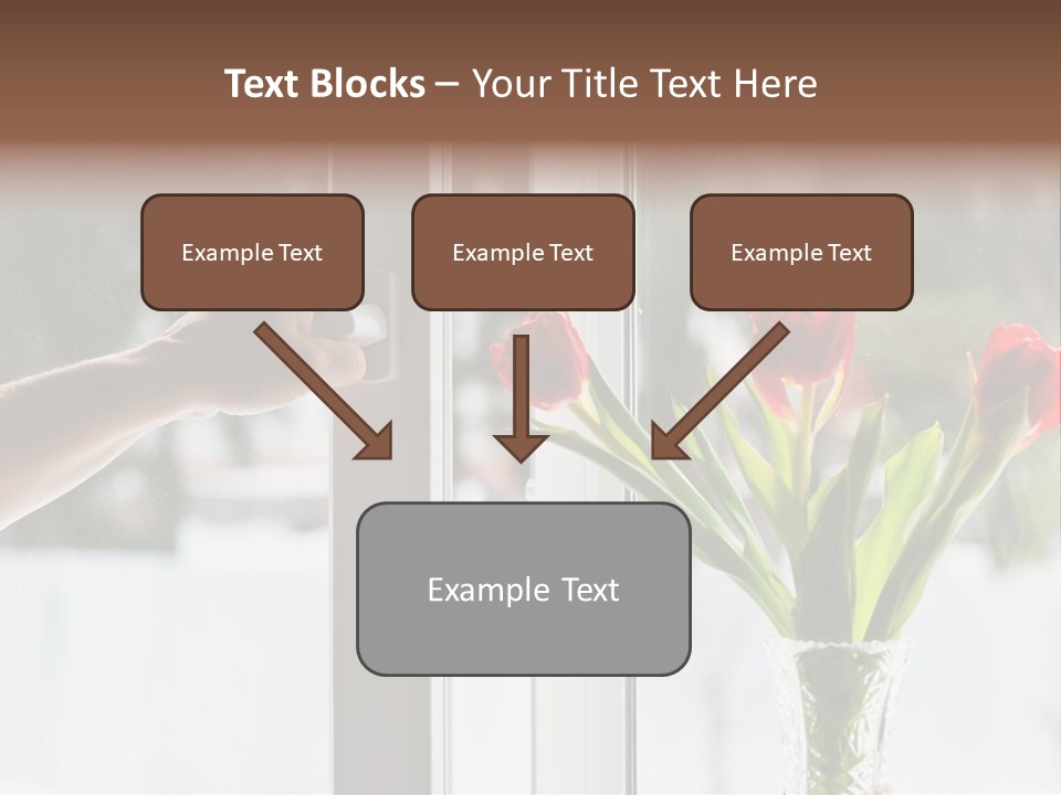 Door Greening Hand PowerPoint Template