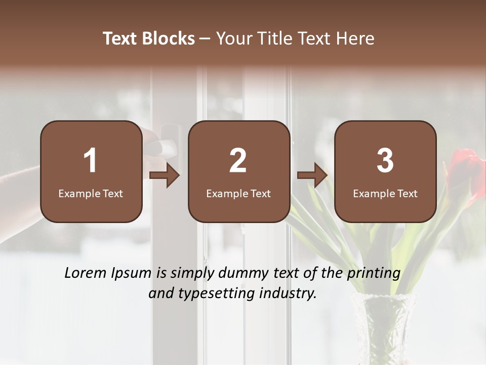 Door Greening Hand PowerPoint Template