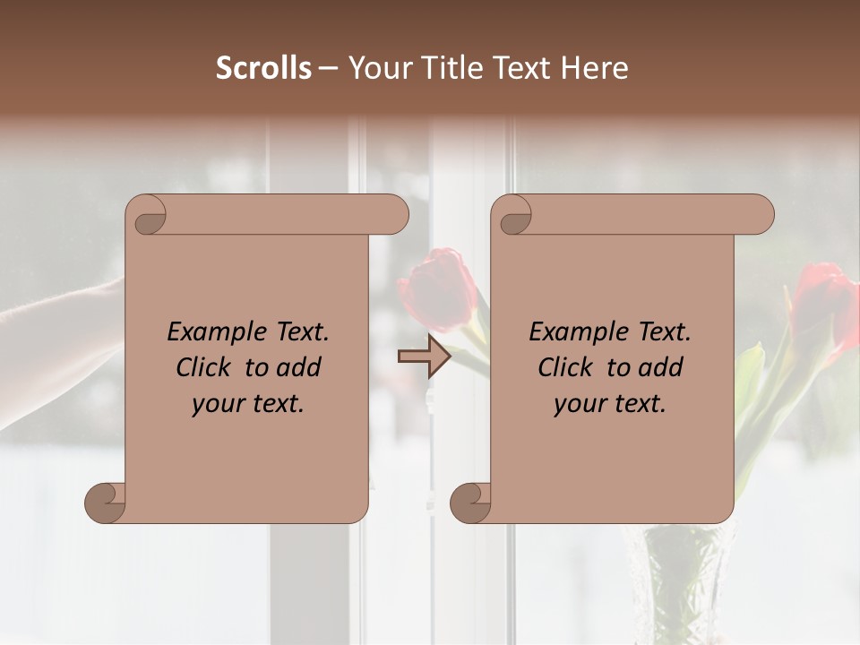Door Greening Hand PowerPoint Template