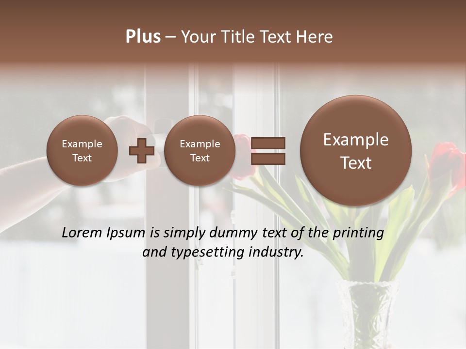 Door Greening Hand PowerPoint Template