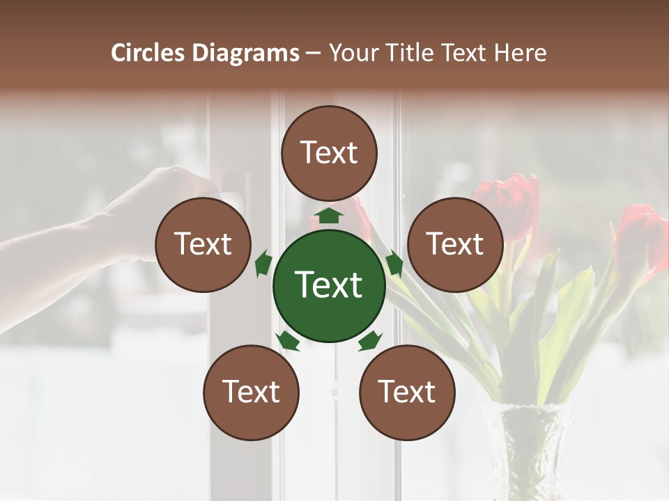 Door Greening Hand PowerPoint Template