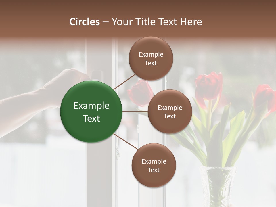 Door Greening Hand PowerPoint Template