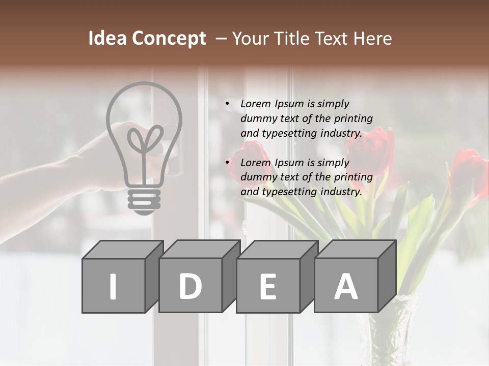 Door Greening Hand PowerPoint Template