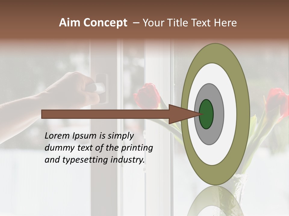 Door Greening Hand PowerPoint Template