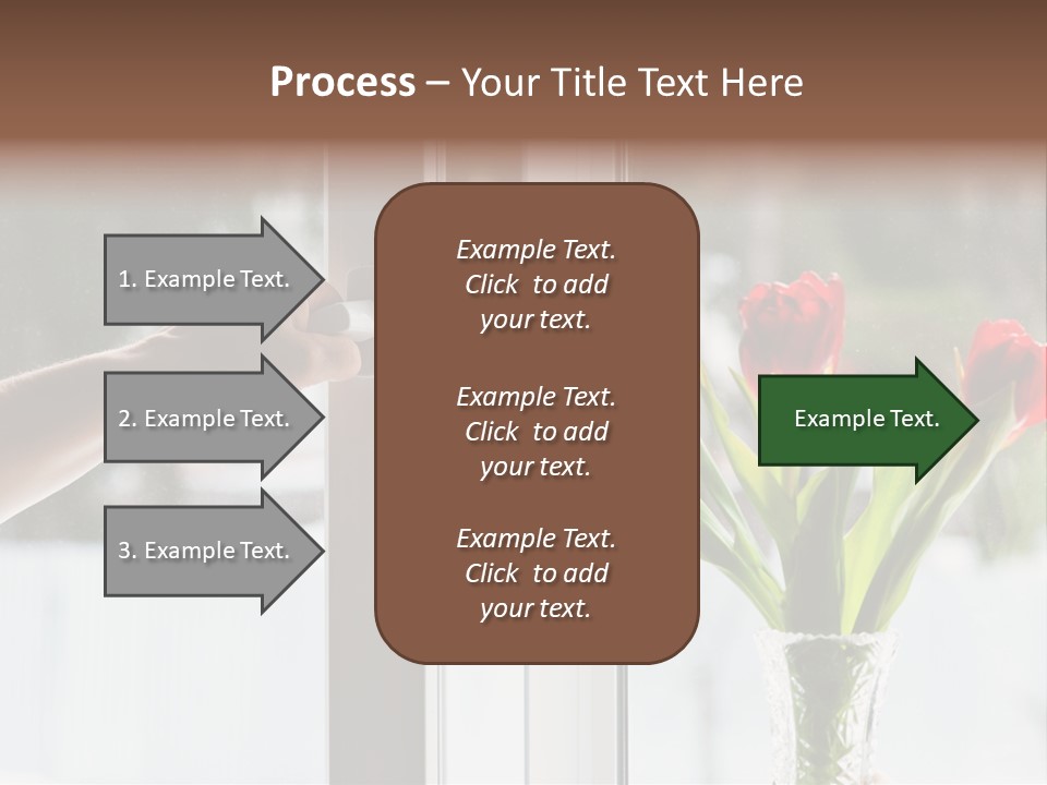 Door Greening Hand PowerPoint Template