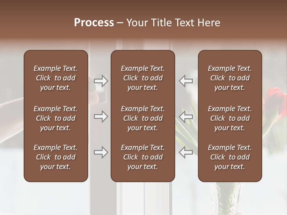 Door Greening Hand PowerPoint Template
